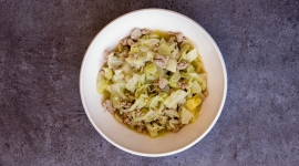 Thumbnail image for Caraway Cabbage Stew with Ground Turkey
