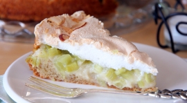 Thumbnail image for German Rhubarb Cake with Meringue Topping