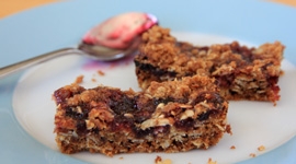 Thumbnail image for Huckleberry Streusel Bars