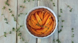 Thumbnail image for Peach Tart with Thyme Sugar