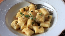 Thumbnail image for Ricotta Gnocchi with browned Thyme Butter