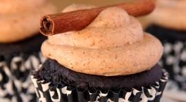 Thumbnail image for Celebrating two years of blogging with Spicy Chocolate Cupcakes filled with Nutella Chili Chocolate Ganache and Chili Cream Cheese Frosting