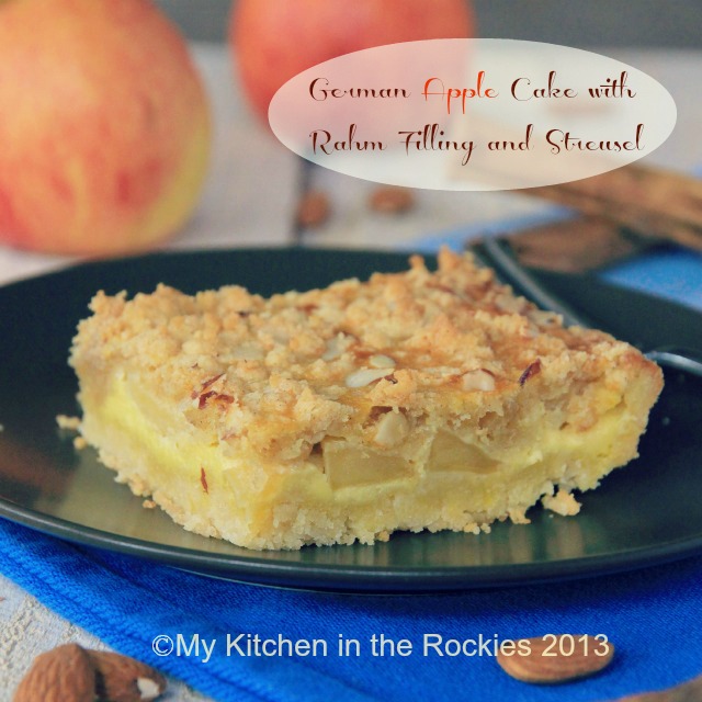 Andrea's German Apple Cake with Rahm Filling and Streusel