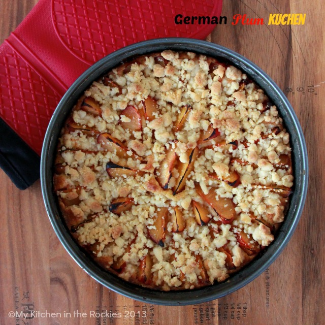 German Plum Cake with Streusel
