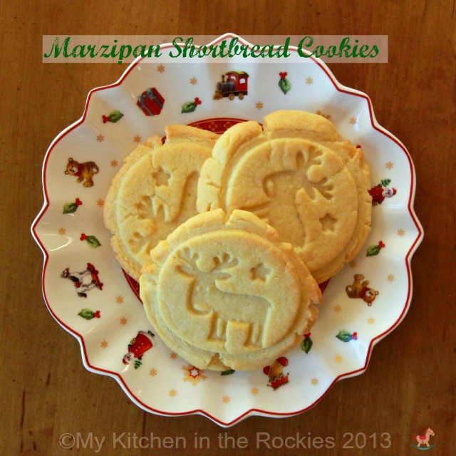 Marzipan Shortbread Cookies