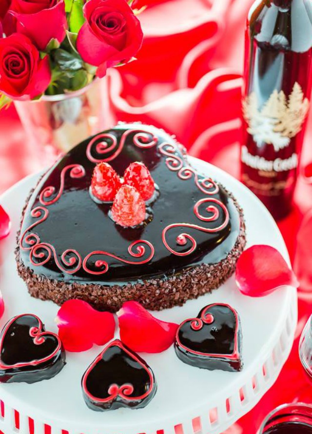Raspberry Hearts at Piece, Love & Chocolate